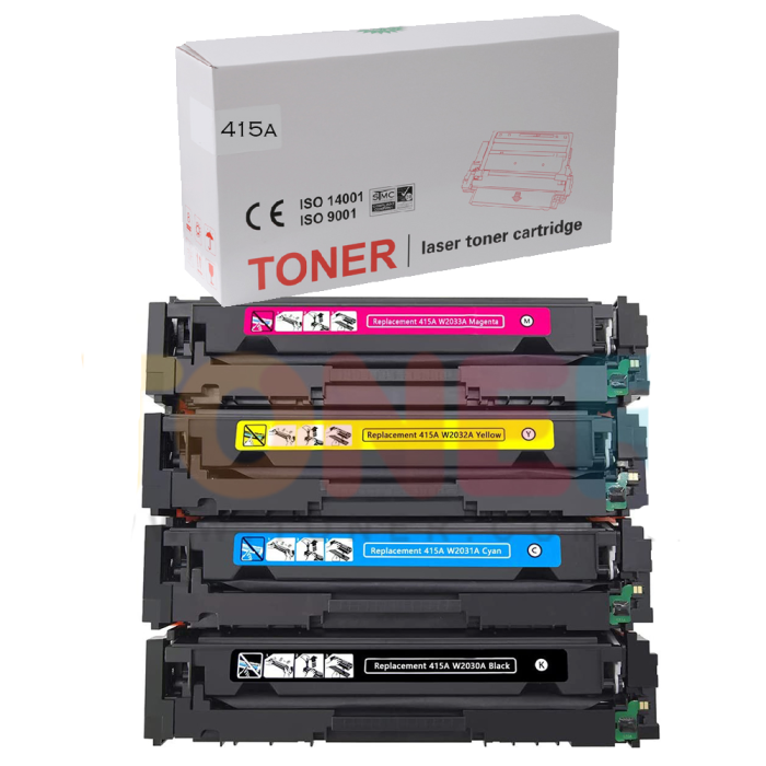 HP 415A Muadil Toner Seti Çipsiz Tüm Renkler