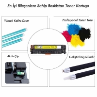 HP Color LaseJet Pro M452DW Toner Set 4 Renk (Muadil)