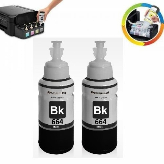 Epson L605 Siyah Mürekkep 2 adet (Muadil)