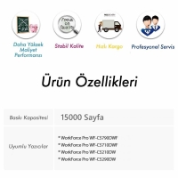 EPSON T9452 Mavi Mürekkep 500 ml (Muadil)