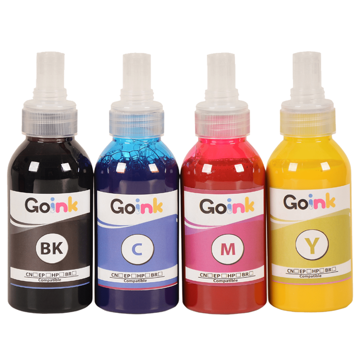 Goink Canon GI-46 Uyumlu 4 lü Mürekkep Seti (4x100 ml CMYK) – Özel Valfli Kapaklı, Sızdırmaz, Yüksek Kalite